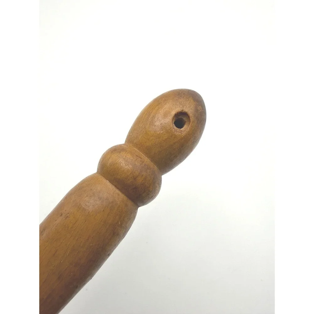 Vintage Hand Painted Wooden Rooster Scoop 